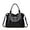 Black, variant on Women PU Leather Solid Color Shoulder Bag with Zipper Vintage Motorcycle Shoulder Bag Adjustable Strap Retro Punk Crossbody B