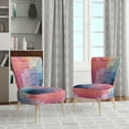 thumbnail image 2 of Designart « Abstract Collage III » Fauteuil d'Appoint Rembourré à Écusson Rose - Fauteuil Moderne pour Chambre, 2 of 7