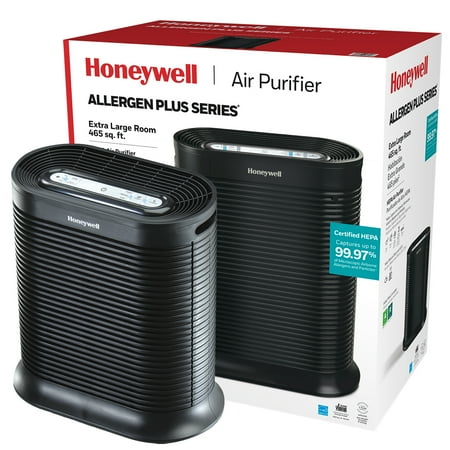 Honeywell - True HEPA 465 Sq. Ft. Air Purifier - Black