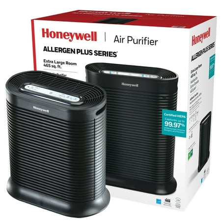 Honeywell Allergen Plus HEPA Air Purifier, 465 sq ft ,Wildfire/Smoke, Pollen, Pet...