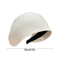 thumbnail image 5 of mdesiwst Women Headband Vertical Pit Texture Soft Fabric Wide-Brimmed Hair Hoop Autumn Winter Makeup Washing Face Hair Accessory, 5 of 8