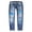 Blue, variant on Vedolay Women for Trousers Womens High Waisted Capri Jeans Baggy Straight Leg Cropped Denim Pants,Blue XXL