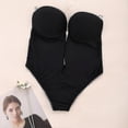 thumbnail image 3 of M Body moldeador de cuerpo con escote en V profundo para mujer, Body sin tirantes y sin espalda, ropa moldeadora, 3 of 5