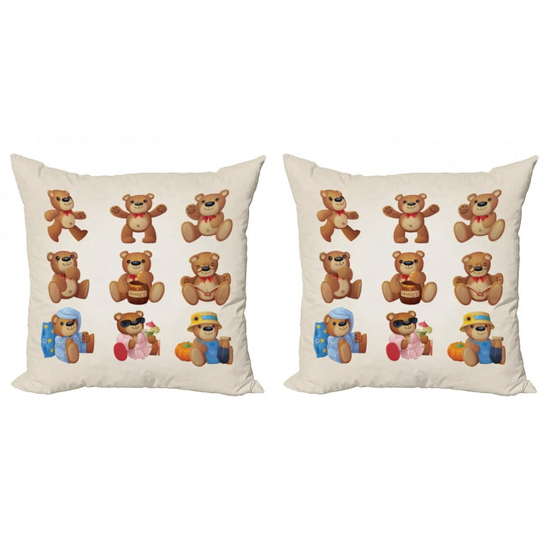 Cream teddy bear throw outlet