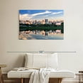 thumbnail image 2 of Elephant Stock Ibirapuera Park Skyline Wall Art - Horizontal Canvas Wall Art - Living Room Wall Decor - Places Canvas - Gray And Green Decor - 39" x 26", 2 of 8