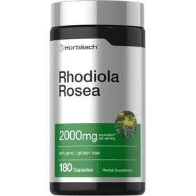 Rhodiola Rosea Supplement | 2000mg | 180 Capsules | by Horbaach