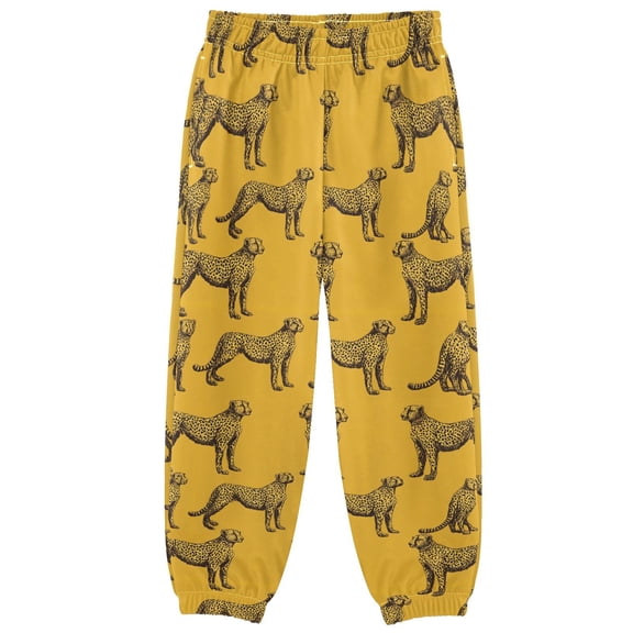 3-10T Pants Retro Cheetah Cool Casual Sweatpants Joggers