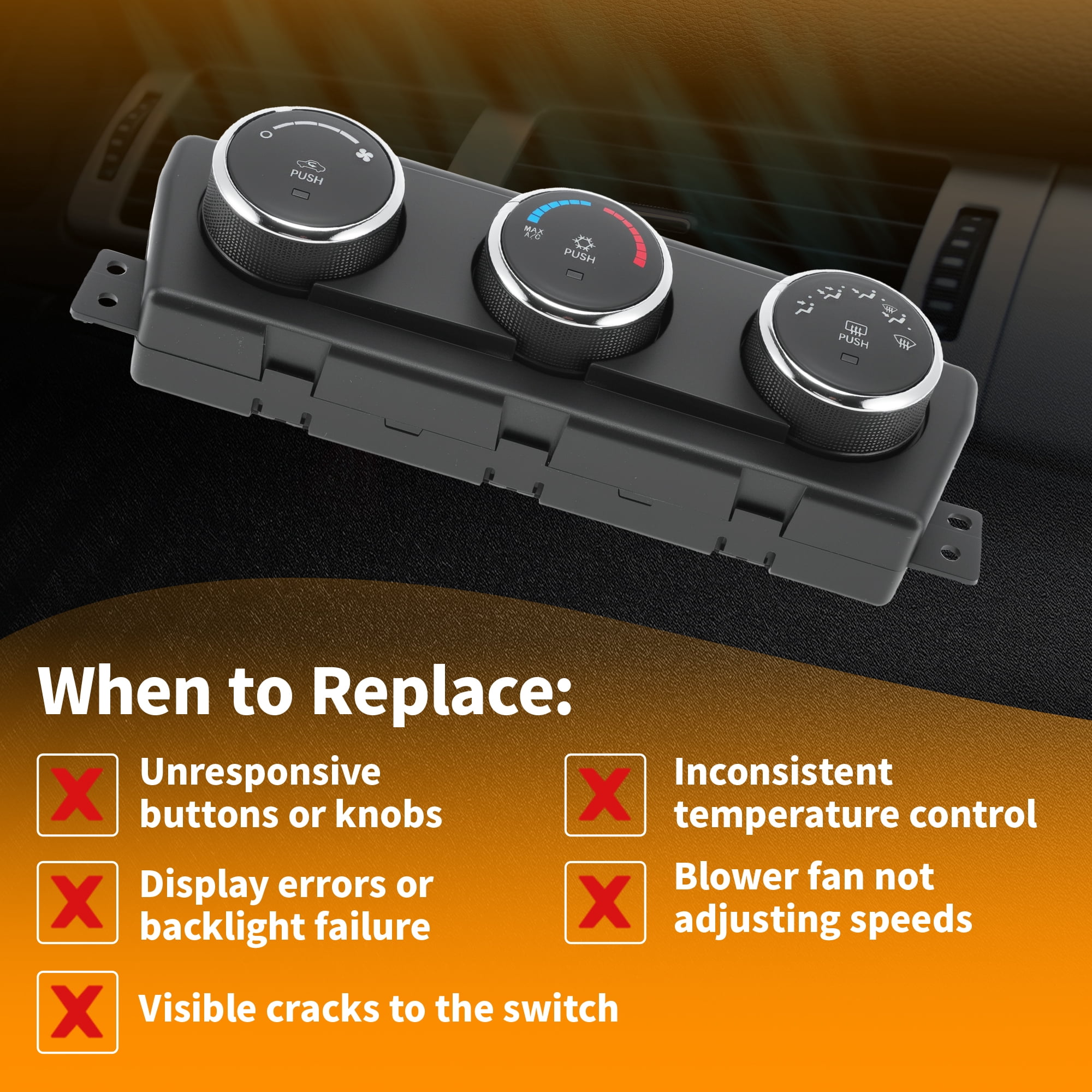 Unique Bargains A/C Heater Climate Control Module for Dodge for Ram 1500 10-12