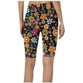 thumbnail image 3 of Mrat Printed Cropped Pants Female Long Pants Drawstring Printed Cropped Pants Cargo Sweatpants for Female High Waisted Straight Capris with Pockets Orange_BB XXXXL, 3 of 4