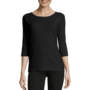 Hanes Women's Long Sleeve V-Neck Tee - Walmart.com