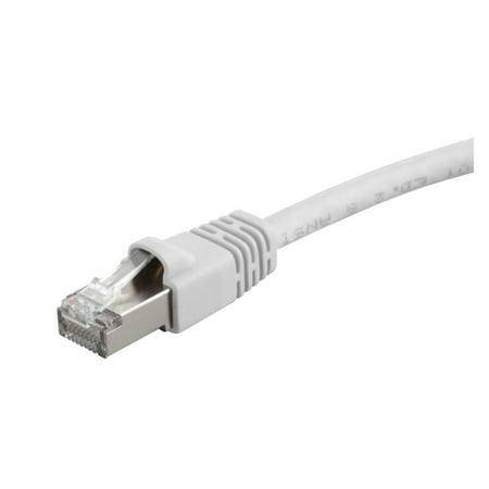 UPC: 0889028054833 | Monoprice Cat6A Ethernet Patch Cable – Network Internet Cord – RJ45  550Mhz  STP  Pure Bare Copper Wire  10G  26AWG  5ft  White
