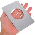 thumbnail image 3 of Shisuyan Homeowners Door Latch Protector Plate Silver 4Pcs 5.1X3.5X0.04In, 3 of 8