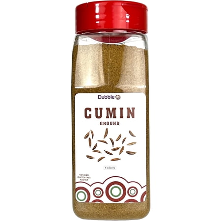 Ground Cumin Powder - 8 oz. ? Non GMO, Kosher, Halal, and Gluten Free ? Dubble O Brand