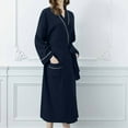 thumbnail image 7 of BLVB Womens Robe Soft Knit Long Bathrobe with Pockets Lightweight Loungewear Sleepwear for Women with Long Sleeve, 7 of 7