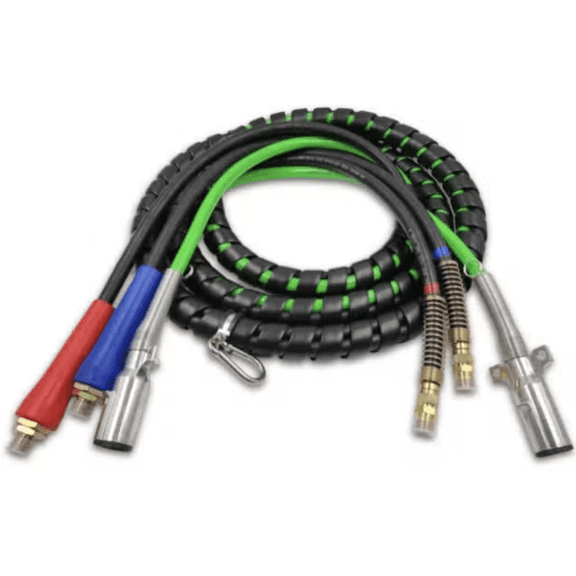 ProFleet 3-in-1 Air/Electric Hose Kit - 12' fits Freightliner & More - Replaces OEM BE27127