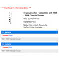 thumbnail image 2 of Shock Absorber - Compatible with 1960 - 1964 Chevy Corvair 1961 1962 1963, 2 of 2