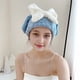 thumbnail image 3 of Gorro absorbente para secar el cabello, toalla de microfibra de secado rápido, gorro de ducha, turbante para secar el cabello mojado con lazo para mujeres y niñas., 3 of 8
