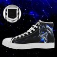 thumbnail image 2 of Coolcustomize Women's for galaxy Wolf Design High-top Sneakers, Retro Street Style Lace-Up Shoes with Cosmic Animal Print, Breathable Fabric & Durable Rubber Sole for Casual Outfits, Walking, Travel, 2 of 9