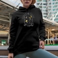 thumbnail image 2 of Own Your Magic, Boho Mystical & Celestial Inspired Art Merch Gift, Black Hooded Sweatshirt or Hoodie, Small, 2 of 5