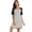 Gray, variant on Womens Nightgown Short Sleeve Sleepshirt Round Neck Sleepwear Casual Loungewear Ladies Sleepwear, Gray XL