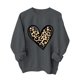 thumbnail image 2 of Xuyuer Women's Round Neck Fashion Print Long Sleeve Sweatshirt, Graphic Pullover Top for Casual Spring Wear, Lounge Comfort and Street Style Outfits, 2 of 5