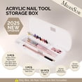 thumbnail image 2 of Caja de almacenamiento para herramientas de uñas MelodySusie Acrylic 2025 mejorada, 2 of 9