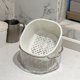 thumbnail image 1 of Cesta de drenaje de doble capa | Juego de 3 piezas para lavar y almacenar frutas y verduras | Plástico apto para uso alimentario | Organizador apilable para cocina y sala de estar, 1 of 6