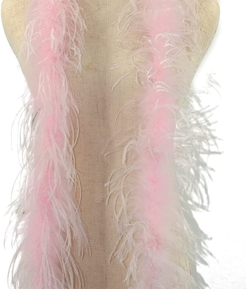 2 4 6 10 15 Ply Thick Ostrich Feather Boa Costume Party Clothing Sewing  Decoration plumes Shawl Real Ostrich feathers Scarfs 2 M