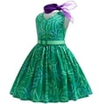 thumbnail image 5 of Disfraz de princesa Disney Inside Out Joy Disgust + peluca para niñas, para Halloween, carnaval, cumpleaños, disfraces de felicidad, 5 of 5