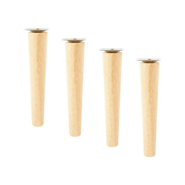 4 Pieces Wooden Furniture Leg Fashion Sturdy Multipurpose Furniture Support Feet 20cm