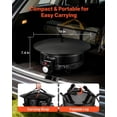 thumbnail image 3 of 19 Inch 53000 BTU Portable Propane Fire Pit with Grill Grate Lava Rocks Adjustable Flame Folding Legs Smokeless Outdoor Fire Bowl for Camping Patio Backyard Deck RV Black, 3 of 6