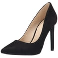 thumbnail image 1 of Zapatos de tacón Nine West Tatiana negros de gamuza, talla 7, 1 of 1