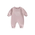 thumbnail image 1 of Faithtur Combinaison Bébé, Manches Longues Col Rond Imprimé Lettres Automne Vêtements pour Garçons Filles, 1 of 9