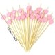 thumbnail image 2 of 100 palillos de cóctel hechos a mano de 4,7 pulgadas, palillos de bambú para aperitivos, palillos de fruta para sándwich (corazón rosa) WD.WDQZL Hogar, 2 of 4