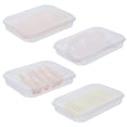thumbnail image 1 of recipientes para tocino, soportes de plástico para carne con tapa, recipientes apilables para almacenamiento de queso con tapa para refrigerador, cajas de almacenamiento para refrigerador para tocino,, 1 of 6
