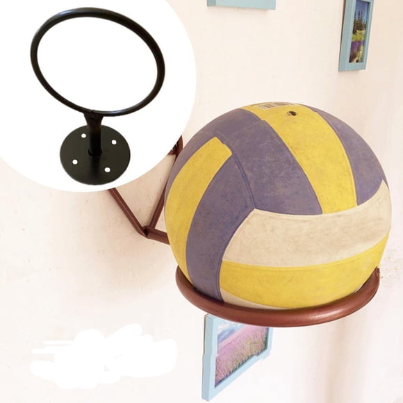 Soidarity 1PCS Wall Mounted Ball Holders Display Decor Rack Soccer Basketball Holder Deportes y aire libre