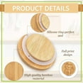 thumbnail image 4 of Mason Jar Bamboo Wood Lids Fit 2" Yogurt Canning Cute Cat Kitty Reusable Natural Wooden Decorative Caps with Airtight Sealing Silicone Rings 6Pcs Bottle Round Flat Covers Set for Food Storage, 4 of 8