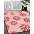 thumbnail image 3 of Ahgly Company Machine Washable Indoor Rectangle Transitional Light Red Pink Area Rugs, 5' x 8', 3 of 7