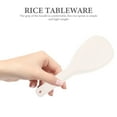 thumbnail image 3 of Rice Spoon Reusable Paddle Kitchen Supplies Plastic Scoop Scoops Sushi Ceramics 4 Pcs White, 3 of 6