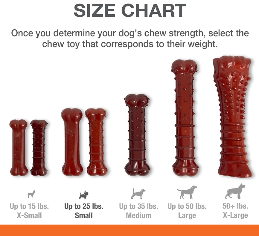 Nylabone Power Chew Basted Blast Chew Bone Bacon and Steak Flavor Small/Regular [New Dog Supplies, Dog Chew Toys, Nylabone, Dog Supplies] 2 count