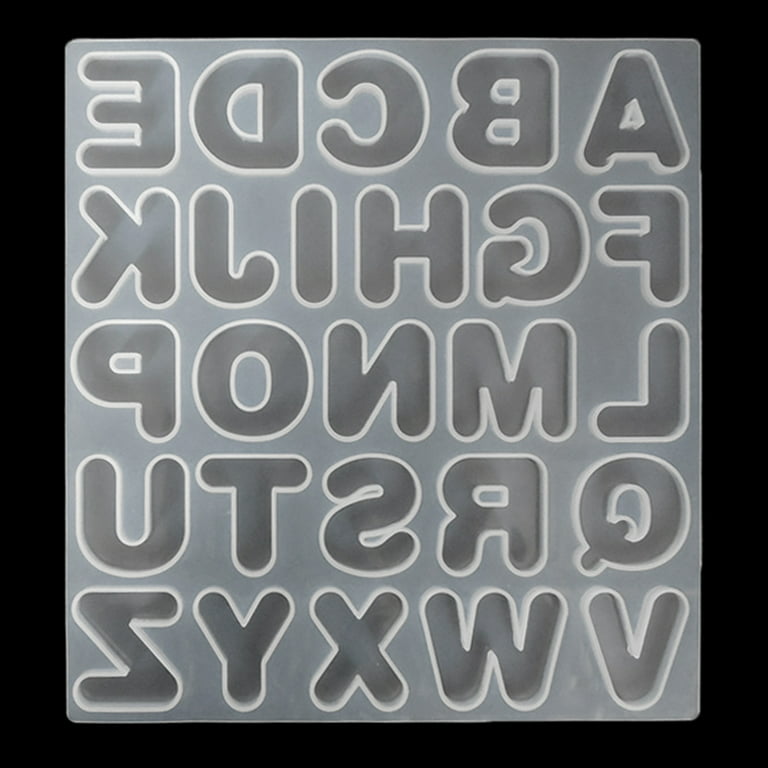 Alphabet Letters Silicone Mold 26 English Letters Cake Mold Chocolate Candy  Mold