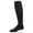 Charcoal, variant on Infant Thin Ribbed Cotton Blend Basic Non-Binding Tights, 6-12, Black