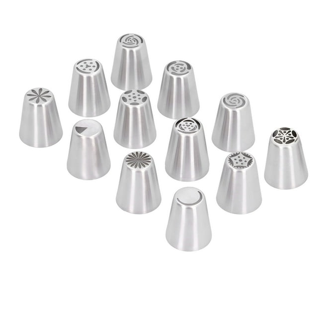 Haofy 14PCS/Set Icing Piping Nozzles Pastry Tips Bag Set For Cake Decorating Suppli ND