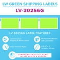 thumbnail image 2 of Dymo LV-30256 Green Compatible Shipping Labels, 2 of 4