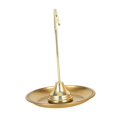 thumbnail image 3 of Soporte para quemador de incienso, Base de placa de incienso, fácil de limpiar, soporte para varillas de incienso de forma redonda, decoración para , oro, 3 of 8
