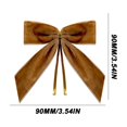 thumbnail image 3 of 12-Piece Velvet Christmas Wreath Bows | Burgundy Mini Holiday Decorations with Metal Wire | 3.5X3.5 Inch Tree & Gift Box Decor, 3 of 4