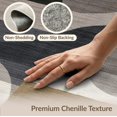 thumbnail image 6 of ODIKA 6'x9' Washable Area Rug Dirt Trapper Abstract Herringbone Minimalist Stripe Frame Trapping for Dining Room, Under Table, Office Décor, Non-Slip Chair-Friendly, 6 of 7