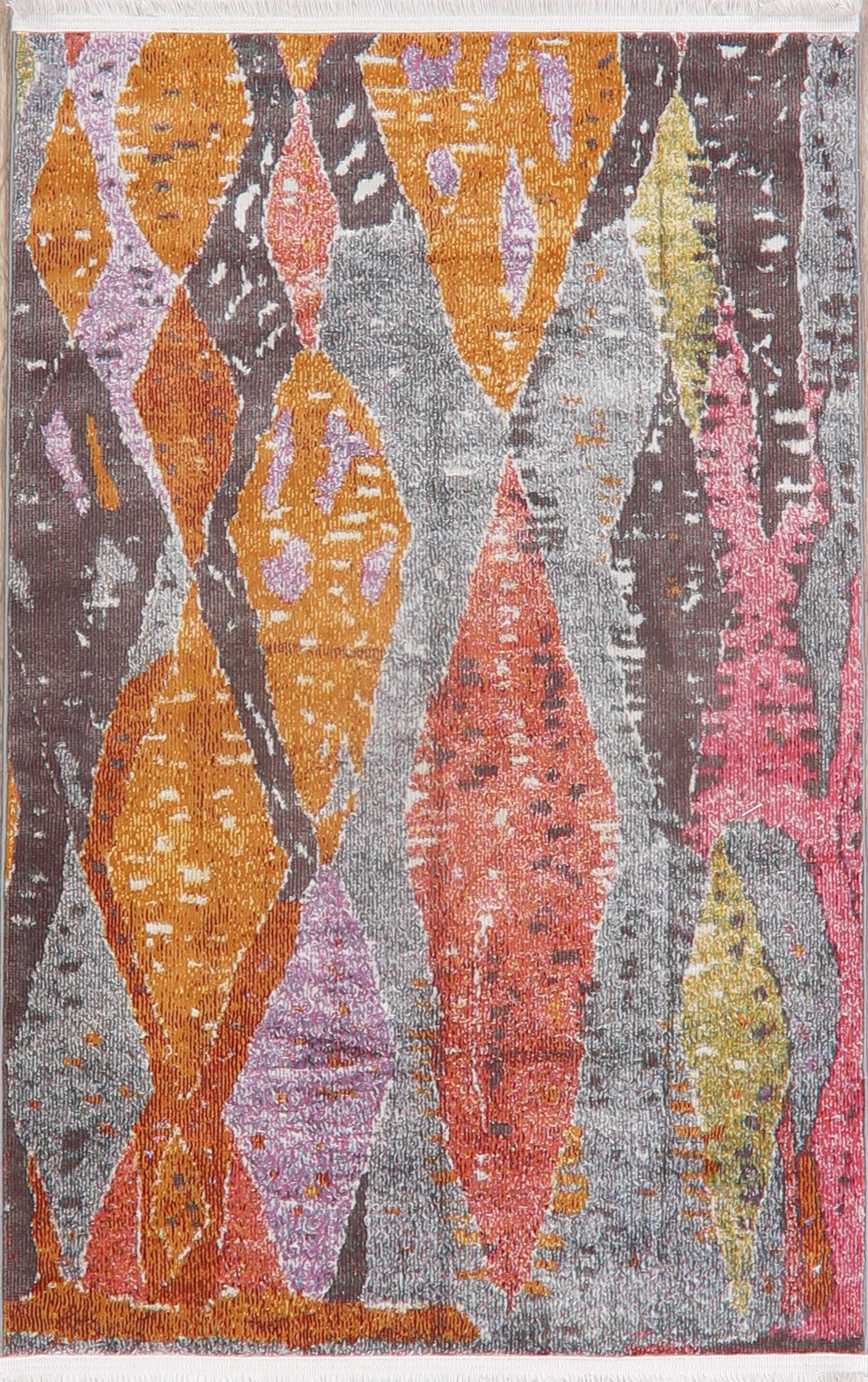 Patchwork Distressed Turkish Heat Set Living Room Area Rug MultiColor