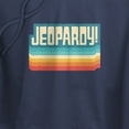 thumbnail image 3 of Popfunk Jeopardy Vintage Jeopardy Women's Cropped Hoodie Pullover Sweatshirt, Navy, X-Small, 3 of 5