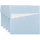 thumbnail image 1 of Carpetas de archivo FloreceBien tamaño carta, organizador de sobres de plástico, portadocumentos plano A4 con cierre de botón a presión (paquete de 5), azul pastel, paquete de 5, 1 of 5